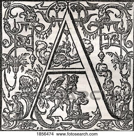 Facsimile Of Initial Letter A With Story Of Abraham And Isaac Engraved By Ahasuerus Van Londerseel After Peter Van Der Borcht Brussels Circa 1550 From A Catalogue Of A Collection Of Engravings Etchings And Woodcuts By Richard Fisher Published 1879 View Large Photo Image Picture - Facsimile Of Initial Letter A With Story Of Abraham And Isaac Engraved By Ahasuerus Van Londerseel After Peter Van Der Borcht Brussels Circa 1550 From A Catalogue Of A Collection Of Engravings Etchings And Woodcuts By Richard Fisher Published 1879. Fotosearch