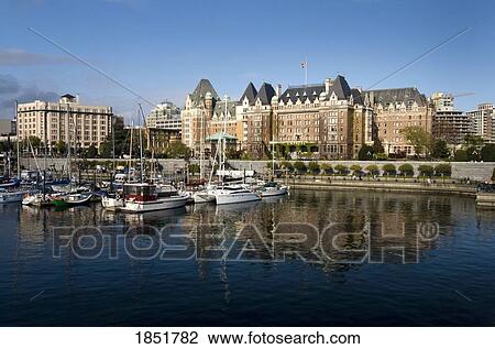 Fairmont Empress Hotel, Inner Harbour, Victoria, Vancouver Island, British Columbia View Large Photo Image Stock Image - Fairmont Empress Hotel, Inner Harbour, Victoria, Vancouver Island, British Columbia. Fotosearch