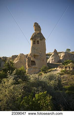 Fairy Chimneys; Cappadocia, Turkey View Large Photo Image Stock Photo - Fairy Chimneys; Cappadocia, Turkey. Fotosearch