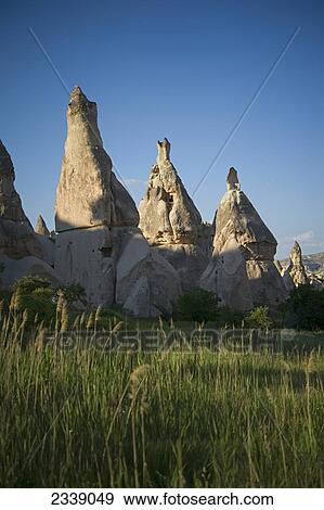 Stock Photo - Fairy Chimneys; Cappadocia, Turkey. Fotosearch