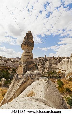 Stock Photography - Fairy chimneys in Pigeon Valley; Cappadocia, Turkey. Fotosearch
