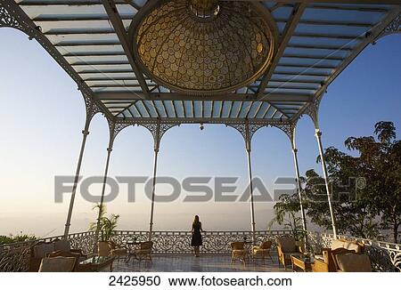 Stock Image - Falaknuma Palace; Hyderabad, Andhra Pradesh, India. Fotosearch
