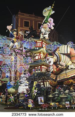 Falla Sculpture Of Japanese Warrior On Fallas Festival; Valencia, Spain View Large Photo Image Stock Image - Falla Sculpture Of Japanese Warrior On Fallas Festival; Valencia, Spain. Fotosearch