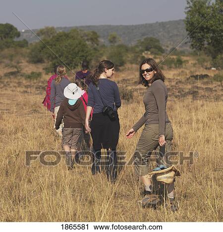 Family On A Hike, Kenya, Africa View Large Photo Image Stock Image - Family On A Hike, Kenya, Africa. Fotosearch