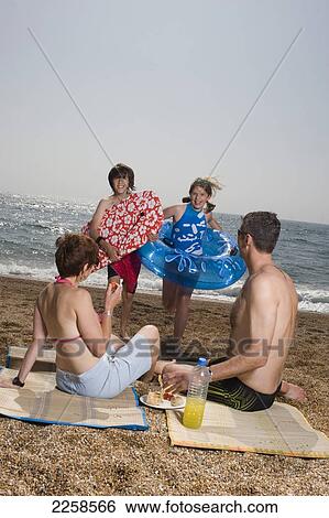 Family On Beach, England, Uk
 View Large Photo Image Stock Photograph - Family On Beach, England, Uk
. Fotosearch