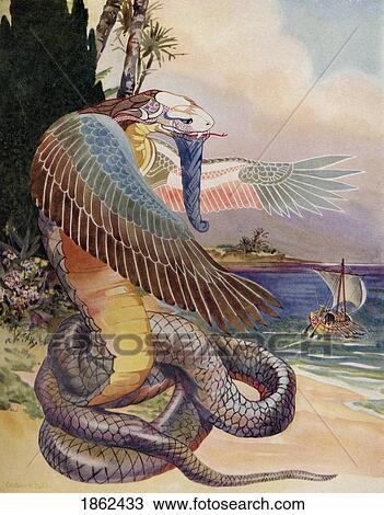 Stock Image - Farewell To The Enchanted Island Illustration By Constance N Baikie From The Book The Ancient East And Its Story By James Baikie Published C. 1920. Fotosearch
