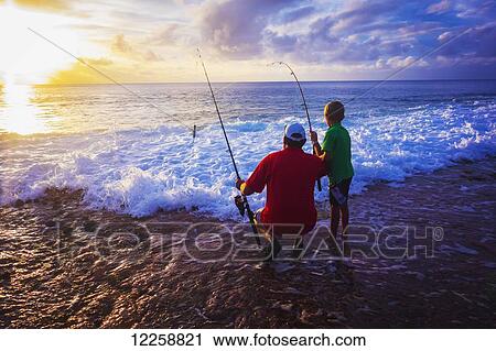 Father and son fishing on Niue Island; Niue View Large Photo Image Stock Image - Father and son fishing on Niue Island; Niue. Fotosearch