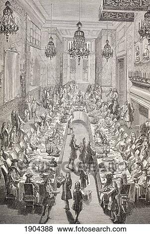 Feast Given For The Spanish Ambassador To France In Paris, 1707. From Xviii Siecle Institutions, Usages Et Costumes, Published Paris 1875. View Large Photo Image Stock Photo - Feast Given For The Spanish Ambassador To France In Paris, 1707. From Xviii Siecle Institutions, Usages Et Costumes, Published Paris 1875.. Fotosearch