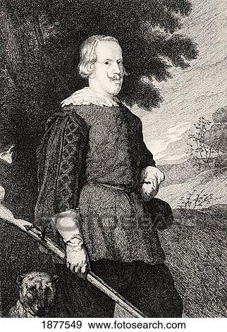 Felipe Iv King Of Spain In Hunting Costume. 19Th Century Engraving After Diego Vel View Large Photo Image Stock Photo - Felipe Iv King Of Spain In Hunting Costume. 19Th Century Engraving After Diego Vel. Fotosearch