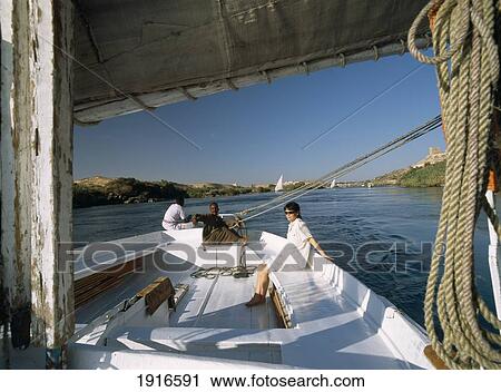 Felucca On River Nile At Dusk View Large Photo Image Stock Image - Felucca On River Nile At Dusk. Fotosearch