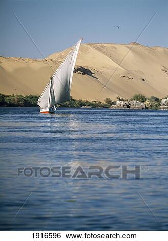 Felucca On River Nile View Large Photo Image Stock Photograph - Felucca On River Nile. Fotosearch