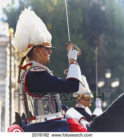Female Cuirassier Of The Royal Guard In Traditional Uniform; Madrid Spain View Large Photo Image Stock Image - Female Cuirassier Of The Royal Guard In Traditional Uniform; Madrid Spain. Fotosearch