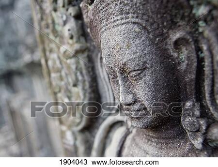 Female Representation Carved On Wall Of Bayon Temple, Angkor, Siem Reap, Cambodia View Large Photo Image Stock Image - Female Representation Carved On Wall Of Bayon Temple, Angkor, Siem Reap, Cambodia. Fotosearch
