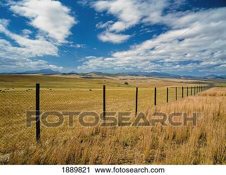 Fence Across Fields View Large Photo Image Stock Image - Fence Across Fields. Fotosearch
