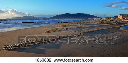 Fence Along Beach; Tarifa, Cadiz, Spain View Large Photo Image Stock Image - Fence Along Beach; Tarifa, Cadiz, Spain. Fotosearch