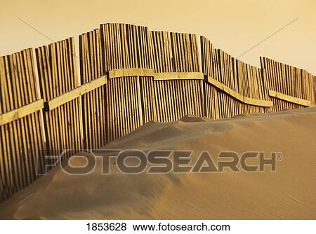 Fence On Beach View Large Photo Image Stock Photo - Fence On Beach. Fotosearch