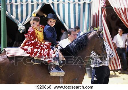 Stock Photograph - Feria Festival, April. Fotosearch