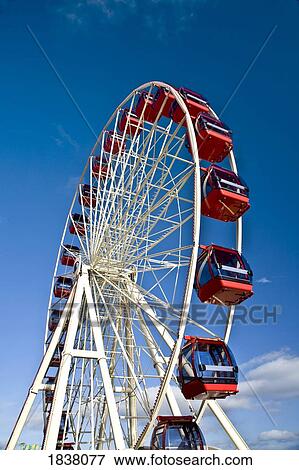 Ferris Wheel Against Clear Sky; Bridlington, Yorkshire, England, Uk View Large Photo Image Stock Photo - Ferris Wheel Against Clear Sky; Bridlington, Yorkshire, England, Uk. Fotosearch