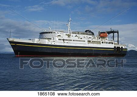 Stock Photo - Ferry Boat, Alaska State Ferry, Alaska. Fotosearch