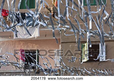 Stock Photo - Festooned Building, Giza, Al Jizah, Egypt. Fotosearch