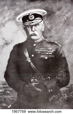 Stock Photo - Field Marshal John Denton Pinkstone French, 1St Earl Of Ypres, 1852 To 1925, Aka The Viscount French Between 1916 And 1922. From La Esfera, 1914.. Fotosearch