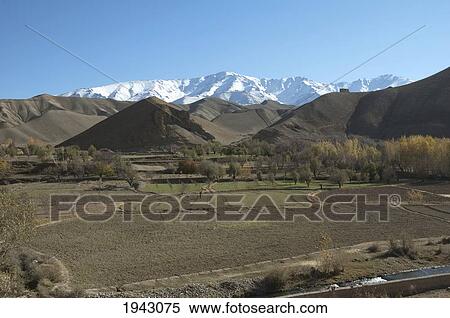 Stock Photography - Fields In Shekh Ali, Parwan Province, Afghanistan. Fotosearch