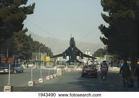Fighter Jet At The Entrance To The Kabul International Airport,, Afghanistan View Large Photo Image Stock Image - Fighter Jet At The Entrance To The Kabul International Airport,, Afghanistan. Fotosearch