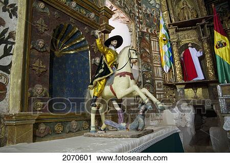 Figure Of Saint James The Greater By The Altarpiece In Santiago De Curahuara De Carangas Church, The Sistine Chapel Of The Andes, Curahuara De Carangas, Oruro, Bolivia View Large Photo Image Stock Image - Figure Of Saint James The Greater By The Altarpiece In Santiago De Curahuara De Carangas Church, The Sistine Chapel Of The Andes, Curahuara De Carangas, Oruro, Bolivia. Fotosearch