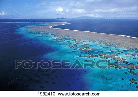 Fiji, aerial of Wakaya Island and Coral reef View Large Photo Image Stock Image - Fiji, aerial of Wakaya Island and Coral reef. Fotosearch