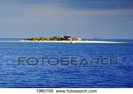 Fiji, Mamanuca Islands, South Sea Island, View From Ocean. View Large Photo Image Stock Image - Fiji, Mamanuca Islands, South Sea Island, View From Ocean.. Fotosearch