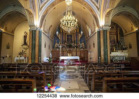 Stock Photo - Fira's Catholic Cathedral dedicated to Saint John The Baptist; Santorini, Greece. Fotosearch