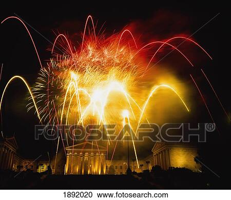 Fireworks At Philadelphia Museum Of Art View Large Photo Image Stock Image - Fireworks At Philadelphia Museum Of Art. Fotosearch
