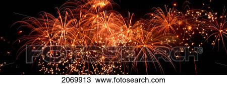 Stock Image - Fireworks. Fotosearch