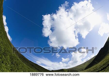 Fish-Eye View Of Valley Walls And Blue Sky View Large Photo Image Stock Photograph - Fish-Eye View Of Valley Walls And Blue Sky. Fotosearch