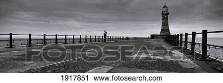 Fisherman On End Of Roker Pier Beside Lighthouse View Large Photo Image Stock Image - Fisherman On End Of Roker Pier Beside Lighthouse. Fotosearch