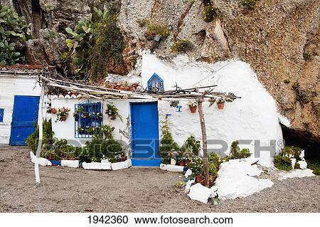 Fisherman's Hut At The Coastline; Nerja Malaga Andalusia Spain View Large Photo Image Stock Image - Fisherman's Hut At The Coastline; Nerja Malaga Andalusia Spain. Fotosearch
