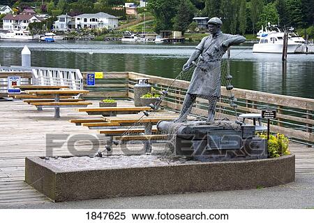 Fisherman's Memorial; Gig Harbor, Tacoma, Washington State, Usa View Large Photo Image Stock Photography - Fisherman's Memorial; Gig Harbor, Tacoma, Washington State, Usa. Fotosearch