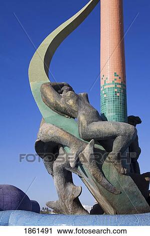 Stock Image - Fisherman's Monument, Mazatlan, Sinaloa State, Mexico. Fotosearch