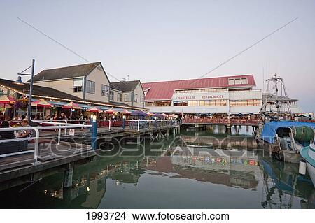 Fisherman's Wharf of the Historic Fishing Village of Steveston at dusk, Richmond, British Columbia, Canada View Large Photo Image Picture - Fisherman's Wharf of the Historic Fishing Village of Steveston at dusk, Richmond, British Columbia, Canada. Fotosearch
