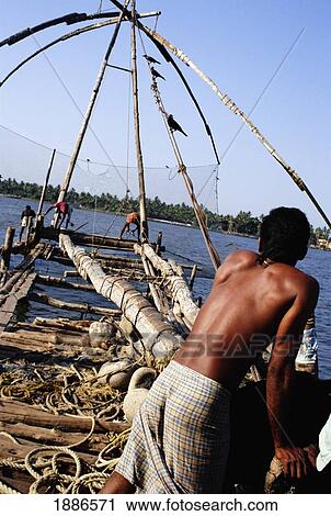 Fishermen & Chinese Fishing Nets View Large Photo Image Stock Image - Fishermen & Chinese Fishing Nets. Fotosearch