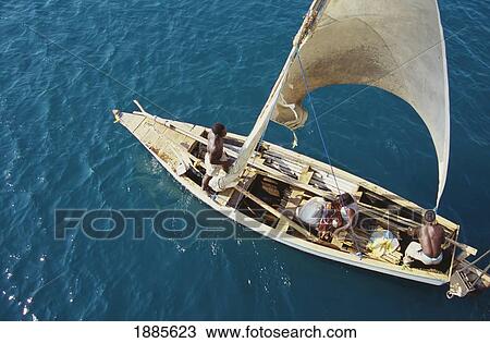 Fishermen On Dhow, Aerial View View Large Photo Image Stock Image - Fishermen On Dhow, Aerial View. Fotosearch