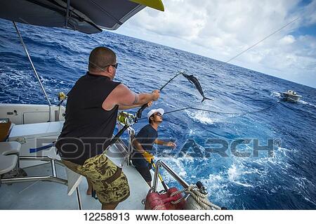 Stock Image - Fishing around the Marshall Islands; Marshall Islands. Fotosearch