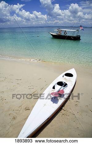 Fishing Boat Anchored Near Kayak On Beach View Large Photo Image Stock Image - Fishing Boat Anchored Near Kayak On Beach. Fotosearch