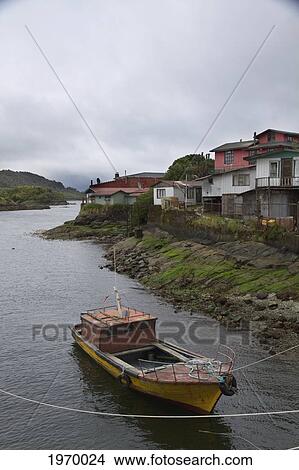 Fishing Boat In Canal Moraleda, Puerto Aguirre, Aysen Region, Chile View Large Photo Image Picture - Fishing Boat In Canal Moraleda, Puerto Aguirre, Aysen Region, Chile. Fotosearch