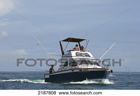Stock Photo - Fishing Boat On The Indian Ocean Mauritius. Fotosearch