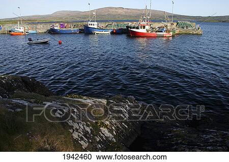 Fishing Boats At The Pier On The Sheep's Head Way; Ahakista County Cork Ireland View Large Photo Image Stock Image - Fishing Boats At The Pier On The Sheep's Head Way; Ahakista County Cork Ireland. Fotosearch