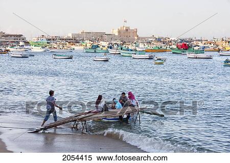 Stock Photography - Fishing Boats In The Eastern Harbor, Alexandria, Al Iskandariyah, Egypt. Fotosearch