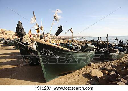 Fishing Boats On Beach View Large Photo Image Stock Photo - Fishing Boats On Beach. Fotosearch