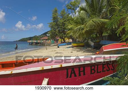 Fishing Boats On Grand Mal Bay And Sunset View Restaurant; Grenada, Caribbean View Large Photo Image Stock Image - Fishing Boats On Grand Mal Bay And Sunset View Restaurant; Grenada, Caribbean. Fotosearch