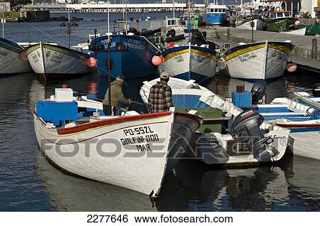Fishing boats; Ponta Delgada, Sao Miguel, Azores, Portugal View Large Photo Image Stock Photograph - Fishing boats; Ponta Delgada, Sao Miguel, Azores, Portugal. Fotosearch